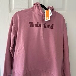 Timberland Women's Pink Logo Hoodie